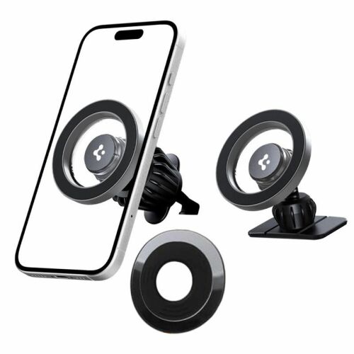 SPIGEN MFT13 MAGNETIC MAGSAFE DASHBOARD & VENT CAR MOUNT BLACK