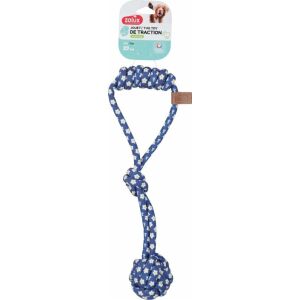 ZOLUX Kutya játék szakító csomó kötél KÉK VIRÁG 39cm