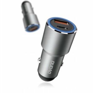 Dudao ładowarka samochodowa USB / USB Typ C Power Delivery Quick Charge 22,5 W szary (R4PQ) 145263669 - Autós töltő