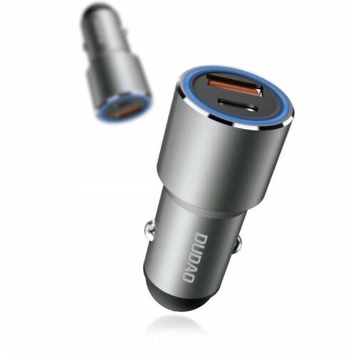 Dudao ładowarka samochodowa USB / USB Typ C Power Delivery Quick Charge 22,5 W szary (R4PQ) 145263669