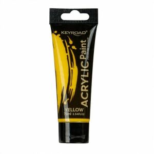 KEYROAD akrilfesték, 75 ml, tubus, sárga 145263738 - Akrilfesték