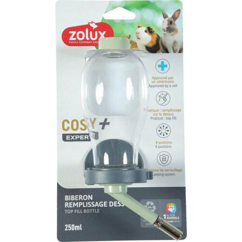 ZOLUX Rágcsálók felső töltésű itatója COSY 250ml zöld 145263850