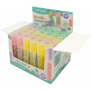 KEYROAD Jelly Gel rúdtollas ragasztó, átlátszó, 9g, kijelző, színkeverék