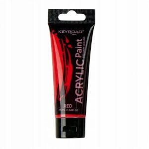 KEYROAD akrilfesték, 75 ml, tubus, piros 145263888 - Akrilfesték