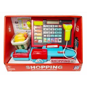 Pénztárgép kosárral és kiegészítőkkel