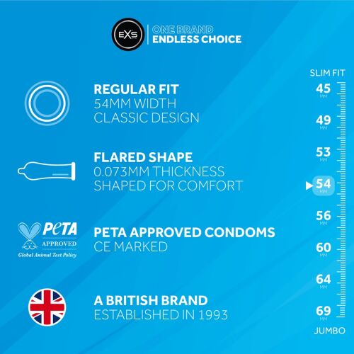 EXS Smiley Face Regular óvszer 12 db szagtalan 54mm 145264043