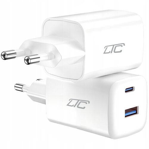 30W GaN hálózsi töltő USB-C PD + USB 3A LTC