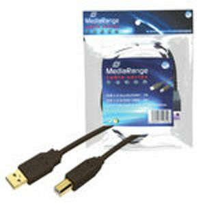 USB 2.0 kábel MediaRange MRCS101 1,8m fekete 145264261 - USB kábel
