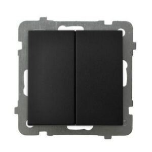 AS Dupla lépcsős csatlakozó fekete fém LP-10G/m/33