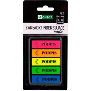 Indexjelző lapok 12x45mm Névjegy D.RECT 145264936 - Irodai papíráru