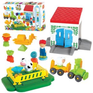 MOCHTOYS Blocuri de construcție Arici Pin Cărămizi FARM în cutie 100 buc. + 3 figuri 145265117 - Jocuri de constructie - Lego