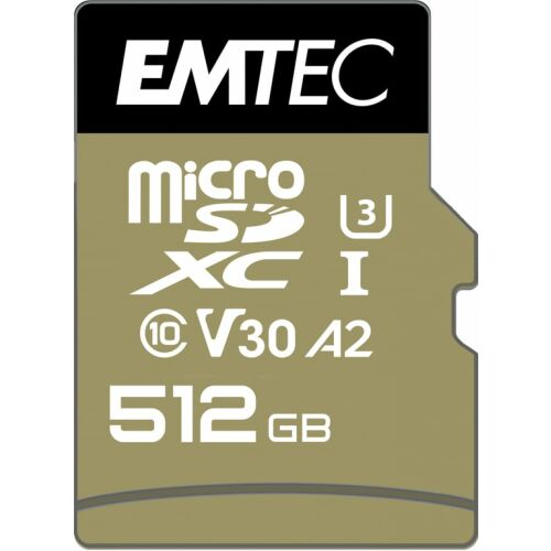 EMTEC 512GB microSDXC memóriakártya, SpeedIN Pro széria - Memóriakártya