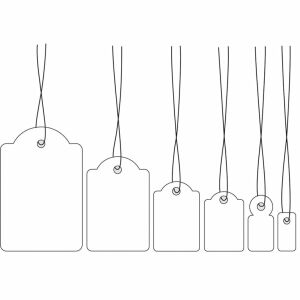 HERMA Hängeetiketten 32x50 mm mit Faden weiß 1000 St 145265330 - Schreibwaren für das Büro