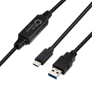 Microconnect USB3.1CA5AMP kabel USB USB 3.2 Gen 1 (3.1 Gen 1) 5 m USB C USB A Czarny 145266182 - Kabel USB