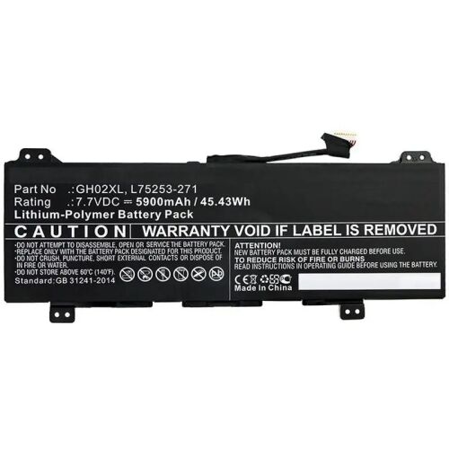 CoreParts Laptop Akkumulátor HP 45.43Wh Li-Pol 7.7V 5900mAh Fekete HP notebookhoz, Laptop 11 G8 EE, Chromebook 11 G8 EE 145266398