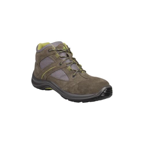 Bőr velúr cipő poliészter mesh típusú kétrétegű PU talppal szürke-zöld szín 39 méret PIED VIRAGSPGV39 145266725