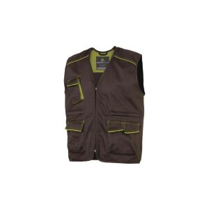 Polieszter (65) és pamut (35) mellény 235 g/m? barna-zöld méret XL CORP M6GILMAXG