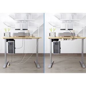 Suport cablu alb Spacetronik ERGOLINE 145266832 - Organizatori cabluri