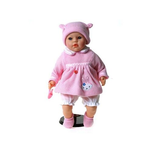 Baba baba lengyel hanggal 45cm rózsaszín ruhában 565128 145267065