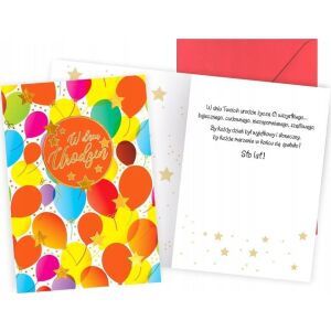 KUKARTKA KARNET PR URODZINY PR-488 145267529 - Decoratii si echipamente pentru petreceri