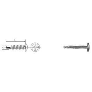 ÖNAVESZŐ SZERELŐ CSAP 4,2*16 MM RAL 9005 145267581 - Kötőelem