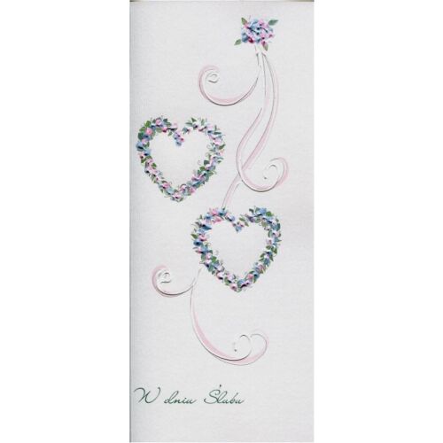 MAK Karnet Ślub DL S37 - Două inimi 145267658
