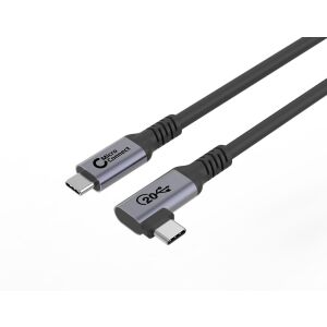 USB-C kábel MicroConnect Premium 5m 20Gbps, 100W, USB 3.2 Gen 2x2, szögletes 145268116 - Adatkábel