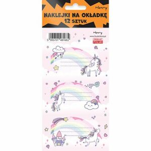 Notebook matricák - Unicorn rainbow (12db) 145268670 - Füzetcímke