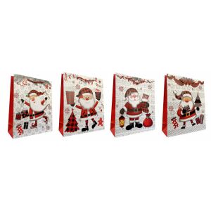 Díszes ajándékcsomagoló táska JP DW10121B 26x32x10 cm mix ára 1 db