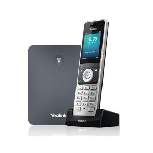Yealink W76P - Telefon bezprzewodowy / telefon VoIP z identyfikatorem rozmówcy - 1900 MHz - DECT - Możliwość rozmów trójstronnych - SIP, SIP v2, RTCP-XR, VQ-RTCPXR - 10 linii - szary klasyczny, srebrny alabastrowy 145271615 - VoIP berendezés
