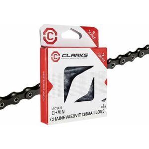 Clarks Kerékpárlánc CLARKS C9E, 9-sebességes, 138 szem, Kapocs, Nikkel, Elektromos kerékpárokhoz E-BIKE, Sötét (NEW 2025) 145271653 - Kerékpár hajtás