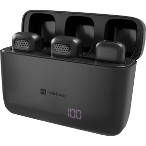 MIKROFON NATEC HOPPER NYAKKENDŐS VEZETÉK NÉLKÜLI USB-C (2 DB) 145271825 - Audio
