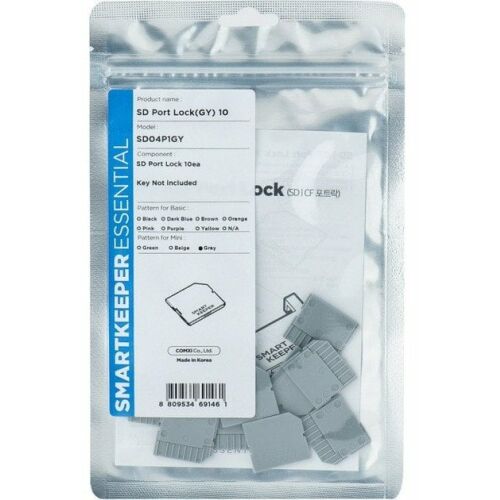 SMARTKEEPER ESSENTIAL 10x Micro SD Port Blocker Szürke 145272164