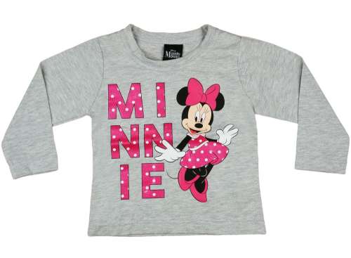 Disney Hosszú ujjú póló - Minnie Mouse #szürke - 80-as méret 30483352
