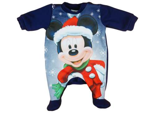 Disney hosszú ujjú Rugdalózó - Mickey Mouse #kék 30481371