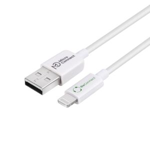 Microconnect ECO-LIGHTNING1 Lightning kábel 1 m Fehér 145273560 - Adatkábel