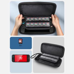 SUPCASE HORDÓZÓ MINI NINTENDO SWITCH 2 FEKETE