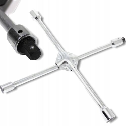 Keresztcsavarkulcs kerékhez 17-19-21-22mm kereszt 1/2" adapterrel 145273762