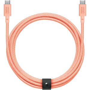Native Union Belt Cable XL 100W - USB-C - USB-C kábel, 3 m (sárgabarack) 145274131 - Adatkábel