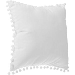 Díszpárna POMPONS, 40 x 40 cm, fehér színű 145274173 - Díszpárna