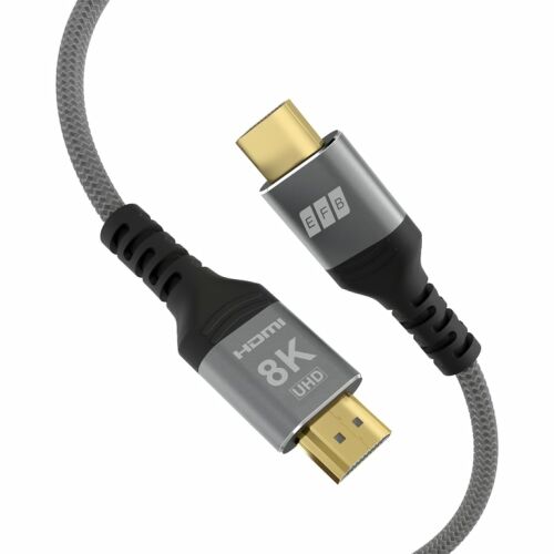 Közelkép az EFB 8K Ultra High-Speed HDMI Kábel csatlakozóiról - HDMI kábel