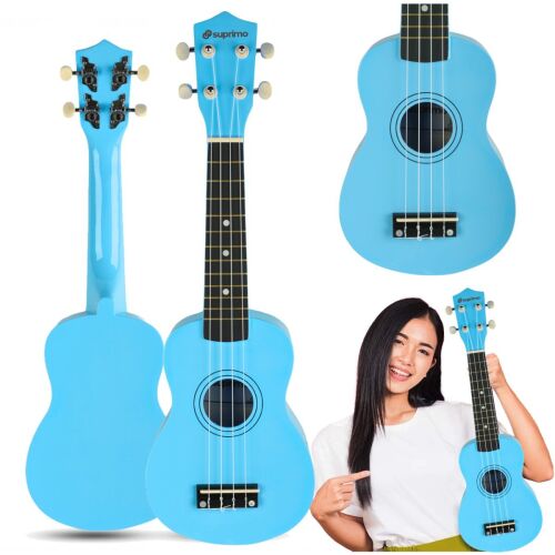 SUPRIMO UK21 LB szoprán ukulele 21" kék