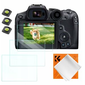 3x Képernyővédő 9H üveg készlet és 3x Hideg Lábvédő Canon EOS R6 II, R6, R7 / K&F Koncepció / SKU.2202 145275134 - Képernyővédő fólia