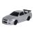 Ezüst R/C drift autó 1:43 méretarány, elölnézet