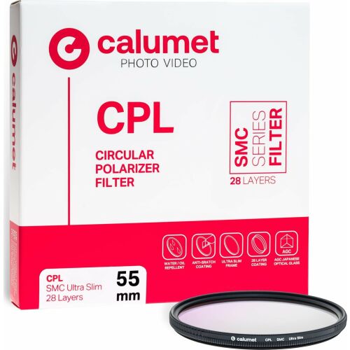 Calumet CALSACPL55 objektívszűrő fényképezőgéphez Kör alakú polarizációs szűrő fényképezőgéphez 55 mm 145275894