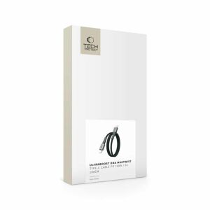 TECH-PROTECT ULTRABOOST DNA MAGTWIST TYPE-C KÁBEL PD 100W / 5A 100CM VASARNA SZÜRKE 145276241 - Kábel