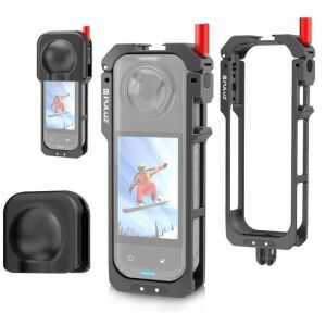 Keret Rögzítő Tartó Ház Keret 2x Iso Gopro-hoz + Fedél Insta360 X5-hez / Pu759b 145276478 - Akciókamera kiegészítő