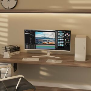 JAPANNEXT 86,4cm JN-IPS340UWQHD60C-C65W-HS-W ívelesített UWQHD 145277300 - Monitor