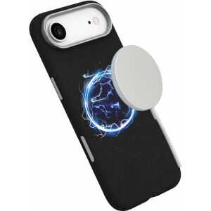 eSTUFF INFINITE (GRS) VENICE iPhone Air Fekete Bőr Mágneses Tok. Anyag: 65% (GRS) újrahasznosított PC és 21% (GRS) újrahasznosított TPU