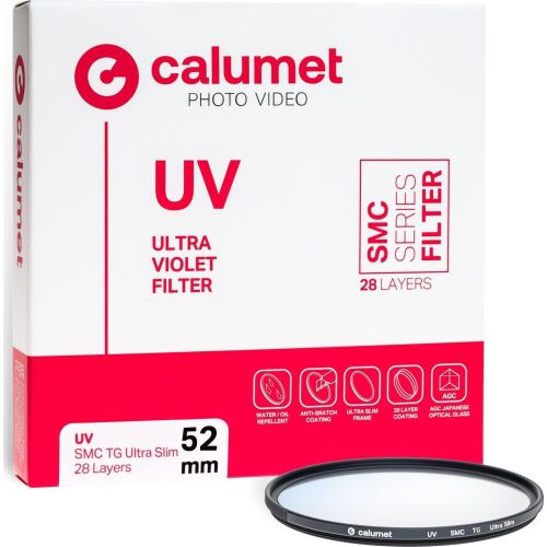 Calumet UV Szűrő SMC TG 52 mm Ultra Slim 28 Réteg 145277802